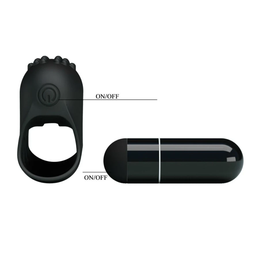 PRETTY LOVE - FLIRTATION DITALE VIBRAZIONE NERO STEWARD